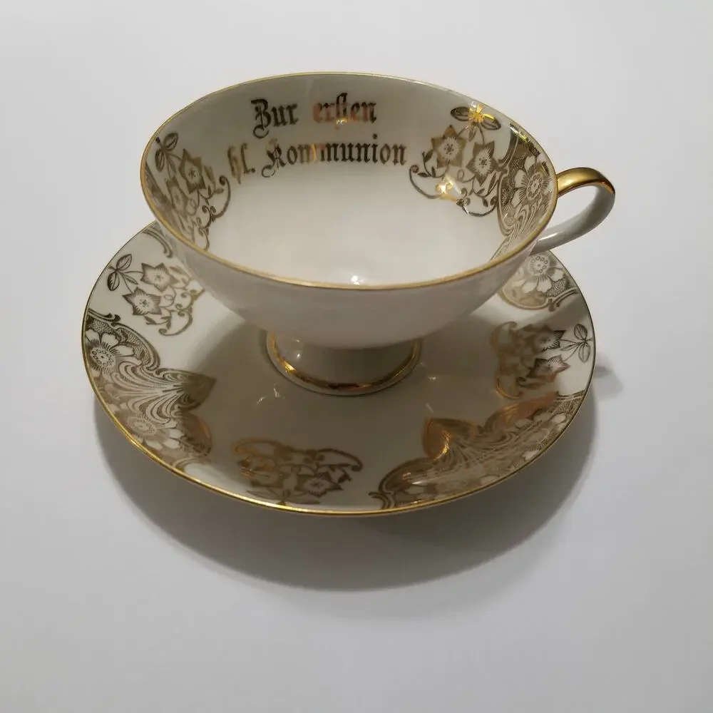 GAREIS KUHNL & CO GKC Bavaria Cup Saucer Kommunion